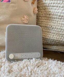 Pure Enrichment® WAVE™ Premium Sleep Therapy Sound Machine with USB Charger - Seamless Looping with 6 Soothing All-Natural Sounds, & Auto-Off Timer - Easily Portable for Travel (White) Patented Design White 48 81g AAaPoQL