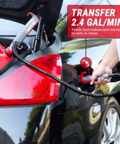 TERA PUMP Electric Multipurpose Gas Transfer Pump with Quick Stop Nozzle for Gas, Diesel, DEF & More 2D Battery - 2.5 GPM 27 81g2cXo8IWL