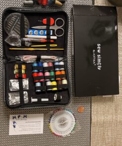 ARTIKA Sewing Kit for Adults and Kids - Small Beginner Set w/Multicolor Thread, Needles, Scissors, Thimble & Clips - Emergency Repair and Travel Kits - Sewing Accessories and Supplies 38 81g3RoyvQL