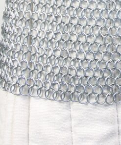 Medieval Renaissance Haubergeon Replica Warrior Chainmail Armor Long Shirt XL 13 81g5o5A47fL