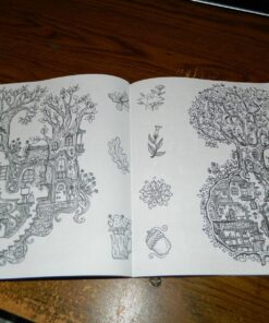 Secret Village - A Coloring Book Adventure: Beyond the Garden Gate, Beneath the Forest Floor, Among the Hollow Trees - A Mystery Endures! (Purse Sized ... & Inspirational for Ages 9 to Adult) 62 81g5qyGuoFL 1