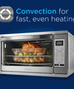 Oster Toaster Oven, 7-in-1 Countertop Toaster Oven, 10.5" x 13" Fits 2 Large Pizzas, Stainless Steel Convection Oven 23 81gA2CWLLYL