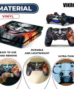 Joker Stickers for PS4 Controller - Playstation 4 Controller Skin Decal for PS4 Accessories Dual Shock Playstation 4 Controller Joker Sticker - PS4 Console Skin Joker Stickers and Decals Vinyl Sticker PS 4 — Joker 25 81gDIDFVXYL