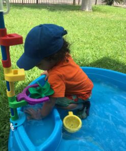 Step2 Play & Shade Pool for Kids, Outdoor Summer Pool with Umbrella, Easy to Assemble, 7 Piece Accessory Kit, Toddlers 2+ Years Old, Multicolor 25 81gDIgBa4PL