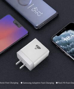 USB Wall Charger, Aioneus 40W 4-Port Fast Charger Block, Multiport USB Cube Power Adapter Wall Charger Plug Charging Block for iPhone 15 14 13 12 11 Pro Max XR Xs Max 8,Samsung,Moto,Android Phones White 28 81gDwov3bNL