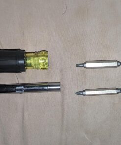 Klein Tools 32500 11-in-1 Screwdriver / Nut Driver Set, 8 Bits (Phillips, Slotted, Torx, Square), 3 Nut Driver Sizes, Cushion Grip Handle Plastic 49 81gESX76bfL