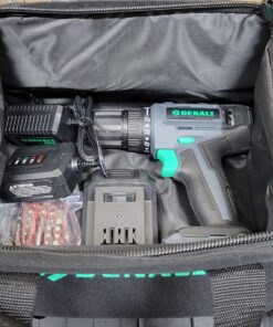 Amazon Brand - Denali by SKIL 20V Drill Driver Kit with 36 Piece Bit Set, Includes 2.0Ah Lithium Battery, 1A Compact Charger and Carry Bag, Blue Drill Driver, Battery, 1A Charger & Bit Set 41 81gF MXWmQL 1