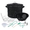 Granite Ware 9 Piece Enamelware Water bath Canning Pot (Speckled Black) with Canning Toolset, Colander and Rack. Canning Supplies Starter Kit, Canning Supplies. Canning Kit. 9 pc Set 21 Qt, 9 pc Canning Set Speckled Black 18 81gI4AzZHGL