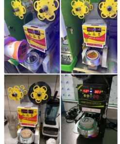 Happybuy 420W Automatic Cup Sealing Machine 500-650Cups Per Hour Electric Cup Sealer Machine With Digital Control for Sealing PP PET Paper Cups 15 81gIsOP1hSL