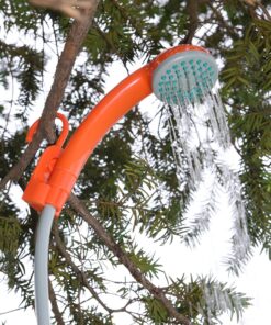 Ivation Portable Outdoor Shower, Battery Powered - Compact Handheld Rechargeable Camping Showerhead - Pumps Water from Bucket Into Steady, Gentle Shower Stream 27 81gKP0SE94L