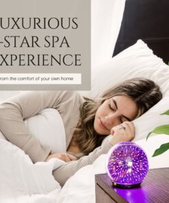 Aroma Outfitters 3D Galaxy Ultrasonic Glass Aromatherapy Diffusers | Aromatherapy Diffuser That Purifies Air | Aromatherapy Oils Humidifier with Amazing LED Lights | Home Essentials | 3D Glass 200ml 27 81gLPwRa8L