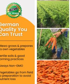 Olewo Original Carrots for Dogs – Fiber for Dogs Keep Poop Firm, Digestive Dog Food Topper, Skin & Coat Support, Dehydrated Whole Food Dog Multivitamin, Gut Health for Dogs, 2.2 lbs 2.2 Pounds 30 81gMN1bDpCL