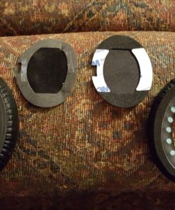 Synsen Replacement Ear Pads Cushion Compatible for Bose QuietComfort QC2,QuietComfort 15 QC15,QuietComfort QC25,QuietComfort 35 QC35,Bose AE2,AE2i,AE2w,SoundTrue, SoundLink (Around-Ear) Headphones BLACK 55 81gMo7CSTbL