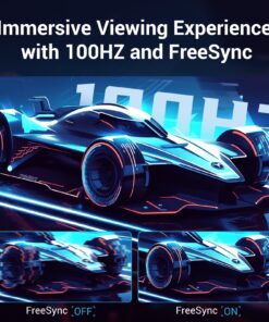 Alternative view of InnoView 24 Inch FHD 100HZ Eyes Care Built-in Speakers Frameless 4000:1 Contrast Ratio Ultra Thin Bezel Professional Computer Office Gaming Monitor 24" 100HZ FHD