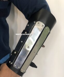 Medieval Splinted Plate Bracers Steel Arm Guard SCA LARP 10 81gNDZMfjtL