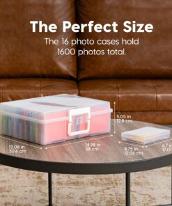 Alternative view of IRIS Extra Large 4" x 6" Photo and Embellishment Craft Keeper, 2 Pack, Clear