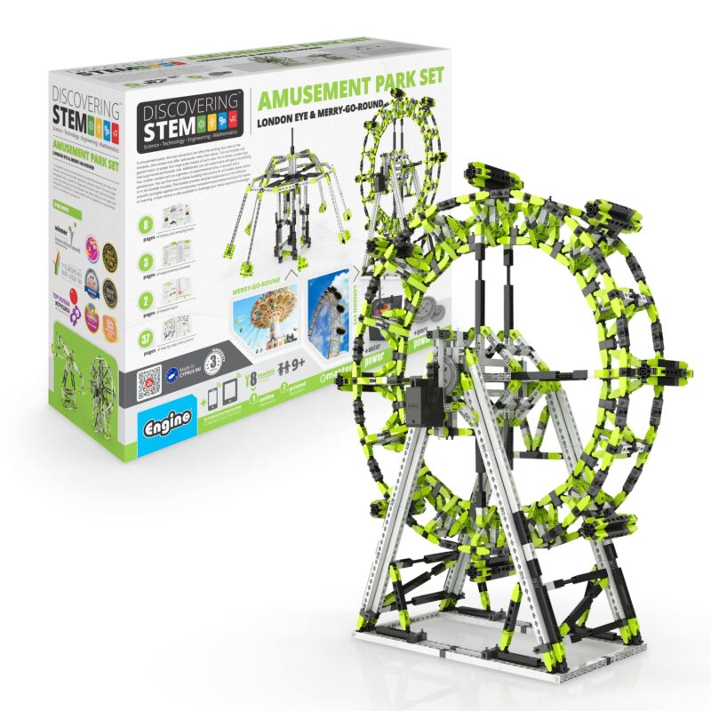 Engino - STEM Toys, Amusement Park: London Eye, Building Toys for Kids 9+, Educational Toys, Gifts for Boys & Girls (8 Model Options)
