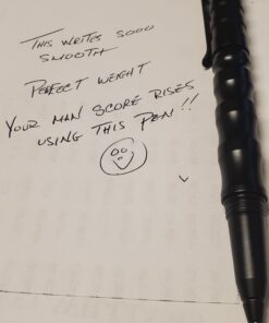 Smith & Wesson SWPENMP2BK 5.8in Aircraft Aluminum Refillable Tactical Screw Cap Pen for Outdoor, Survival, Camping and EDC 46 81gOv A0 1L