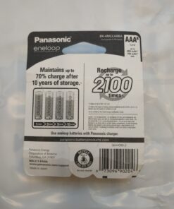 Panasonic BK-4MCCA8BA eneloop AAA 2100 Cycle Ni-MH Pre-Charged Rechargeable Batteries, 8-Battery Pack 8 Count (Pack of 1) 45 81gQJYaGUL