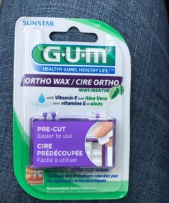 GUM - 10070942007242 Orthodontic Wax, Mint with Vitamin E and Aloe Vera (Pack of 6) (Pack of 6) 39 81gQPXRdxBL