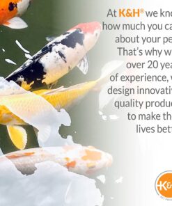 K&H Pet Products Thermo-Pond Perfect Climate Submersible Pond Deicer Gray 8" x 8" 300W, 1 Count (Pack of 1) 13 81gRwXDgLmL