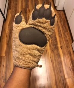 Genuine Fred Bear Hands Oven Mitts - Quality Cotton with Heat Resistant Silicone - Fun & Function Kitchen Gadgets - Funny White Elephant Gift - Great Gift for Home Cooks, Bakers, & Animal Lovers - 27 81gSTmBG EL