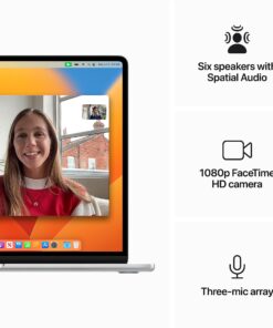 Apple 2023 MacBook Air Laptop with M2 chip: 15.3-inch Liquid Retina Display, 8GB Unified Memory, 256GB SSD Storage, 1080p FaceTime HD Camera, Touch ID. Works with iPhone/iPad; Silver 8GB RAM Without AppleCare+ 12 81gSXxjNilL