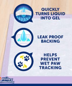 Hartz Home Protection Lavender Scented Dog Pads, 50 count, Super Absorbent & Won't Leak, Odor Eliminating 21 x 21 (50 count) 23 81gSiMwvML 2