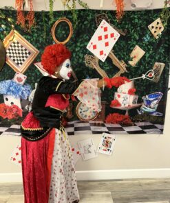 Forum Novelties womens Alice in Wonderland Costume Queen Of Hearts, Red, Standard US 20 81gSwZNZjLL