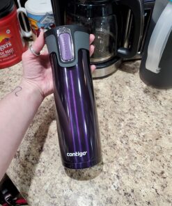 Contigo West Loop Stainless Steel Vacuum-Insulated Travel Mug with Spill-Proof Lid, Keeps Drinks Hot up to 5 Hours and Cold up to 12 Hours, 20oz Violet 49 81gSz8mjl1L