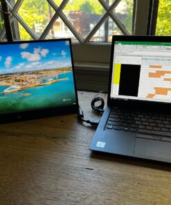 ViewSonic VA1655 15.6 Inch 1080p Portable IPS Monitor with a Built-in Stand, Mobile Ergonomics, USB C, Mini HDMI and Protective Case for Home and Office,Black 53 81gTOl7n0fL