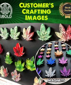 PJ BOLD Marijuana Weed Leaf Gummy Molds Silicone Candy Mold Kit - 3 Pack Dropper 28 81gUZ0bt0GL