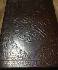 AzureGreen DOUBLE DRAGON Blank Page BOOK Handcrafted Leather Writing Unlined 5 x 7 JOURNAL (Brown) 40 81gUfIEY7ML