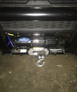 MotoAlliance UTV/ATV 4500lb Winch Kit - 1.8 HP 50 feet Black Synthetic Winch Rope for Off Road Trailer Towing - VIPER Midnight Waterproof Winch 4500 25 81gVV E3qtL