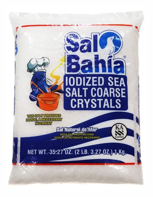 Sal Bahia Iodized Sea Salt Coarse Crystals 35.27oz