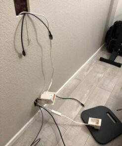 PowerBridge Two-CK Dual Outlet TV Cord Hider for Wall Mounted TV’s - Recessed in-Wall Cable Hider System for Power & Low Voltage - Matches Existing Outlets - Hide Wires with This Easy DIY Install Kit Dual Power 84 81gWGPcgG7L