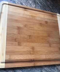 Bamboo Cutting Board - Wood Chopping Board with Juice Groove, Charcuterie Board, Serving Platter Cheese Board, Bread Board, Turkey Meat Cutting Board for Kitchen 52 81gWbNo0JL