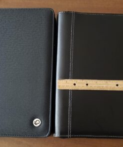 Case-it Executive Zippered Padfolio with Removable 3-Ring Binder and Letter Size Writing Pad, Black (PAD-40) Single PAD-40 61 81gXoJF1UL