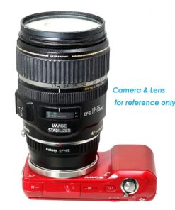 Fotasy Manual EF EFS Lens to E Mount Adapter, EF E Mount, EF Adapter to E Mount, Adapter for Cannon EF lense, Compatible with Sony a7 a7r a7s a7 II III IV a9 a9II a7c aplha 1 a6600 a6500 a6400 a6300 Canon EF - E-Mount 28 81gZNN3K2jL