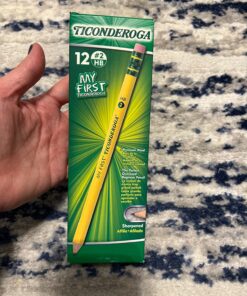 Ticonderoga My First Wood-Cased Pencils, Pre-Sharpened, 2 HB, Yellow, 12 Count Writing Instrument 12 Pack 28 81garE4bomL