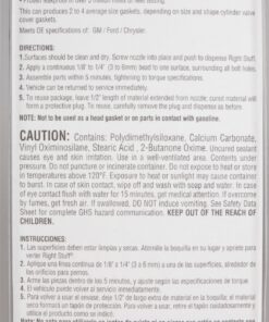Alternative view of Permatex 25229 The Right Stuff 1 Minute Black Gasket Maker, 3 oz. Pack of 1