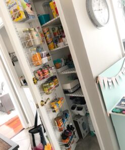 ClosetMaid Adjustable Organizer Rack with Baskets Wall or Over Door Mount, for Kitchen, Pantry, Utility Room, Closet, 12 in. W, White Finish, Inch 12-Inch 55 81gb8ZVXWLL
