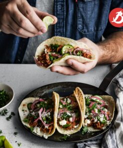 de Buyer Blue Carbon Steel Crepe & Tortilla Pan - 9.5” - Ideal for Making & Reheating Crepes, Tortillas & Pancakes - Naturally Nonstick - Made in France 9.5" 31 81gbW1YG9pL