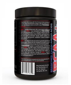 Titan BCAA+ Powder - Branched-Chain Amino Acid + Glutamine - Build Lean Muscle, Increase Muscle Mass, Aid Recovery - BCAA Ratio 2:1:1 - No Gluten, Low-Carb - Vegan - 50 Servings - Smashed Grape 9 81gdUGJ8xJL
