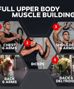 Python Power Twister Bar - Upper Body Exercise for Chest, Shoulder, Forearm, Bicep and Arm Strengthening Workout Equipment by Core Prodigy 45-110 lb 20 81gfDscmixL