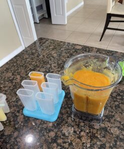 Popsicles Molds, Ozera Set of 6 Reusable Ice Pop Molds Easy Release Popsicle Maker Molds Cream Popcical Molds for Homemade Popsicles With Funnel & Cleaning Brush Assorted Colors 40 81gfjk xZL