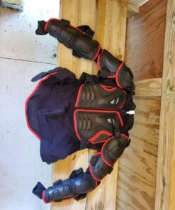 OHMOTOR Motorcycle Body Protective Jacket Armor Men, Motocross Riding Protective Gear,ATV Dirt Bike Chest Spine Protector 3X-Large-4X-Large Red 30 81ghKpnzkzL