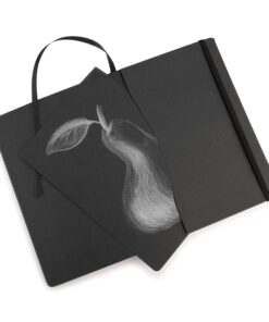 Pentalic Traveler Midnight Sketch Black Paper Journal, 160 Pages, Black (6" x 8") 6-inch x 8-inch, Black 23 81giU0HPpEL