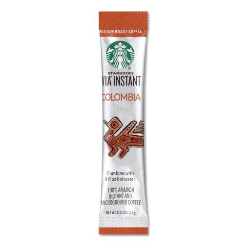 Starbucks SBK11008131 Colombian VIA Ready Instant Single Serving Brew (Pack of 50) Medium Roast 50 Count (Pack of 1)