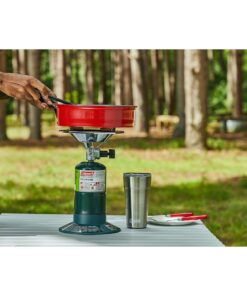 Coleman Bottletop Propane Camping Stove, Portable 1-Burner Adjustable Stove with Wind Baffles, Pressure Regulator, and 10,000 BTUs of Power; Great for Camping, Hiking, Backpacking, & More 30 81gjWUFXJrL